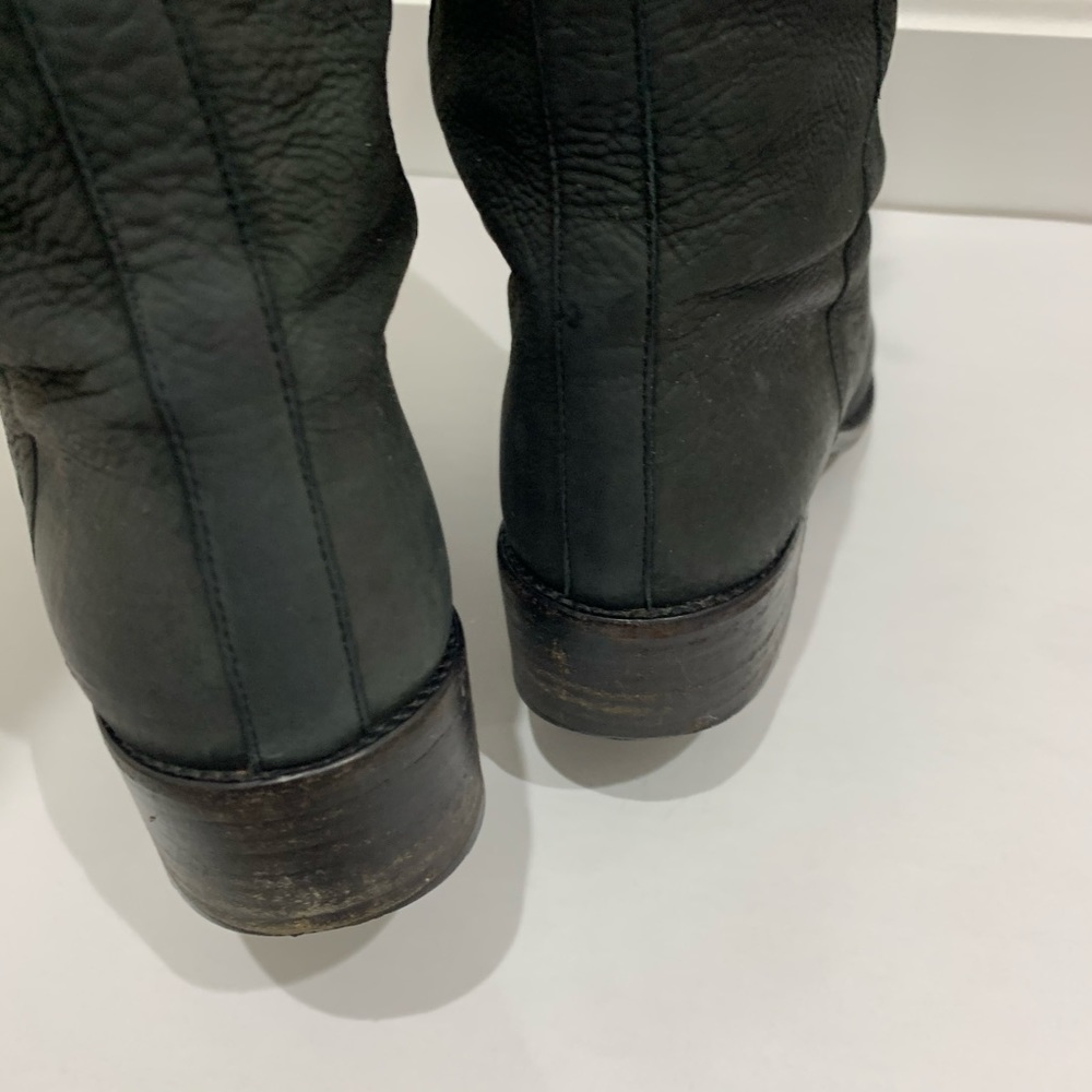 Fendi black leather over the knee tall boots Sz 39 - Picture 7 of 8